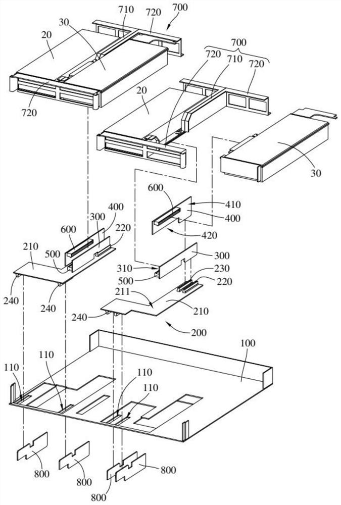 Electronic device and rack structure thereof