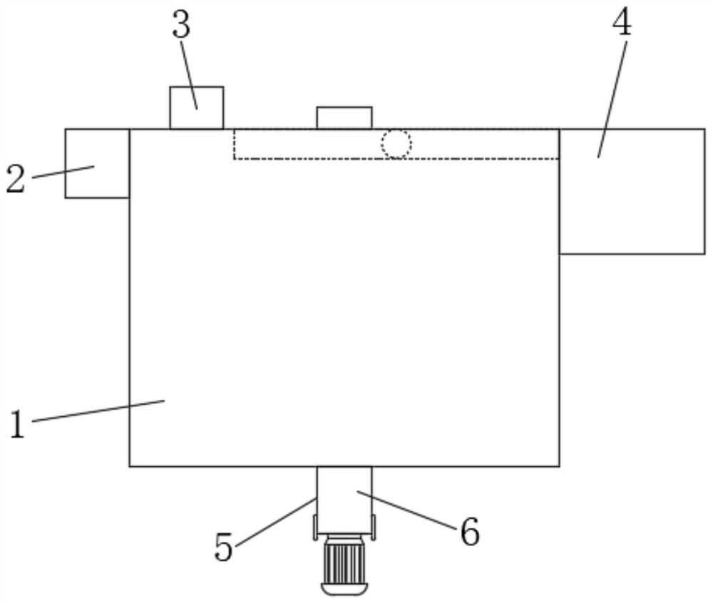 Sludge flocculation and sedimentation device applied to sewage disposal equipment