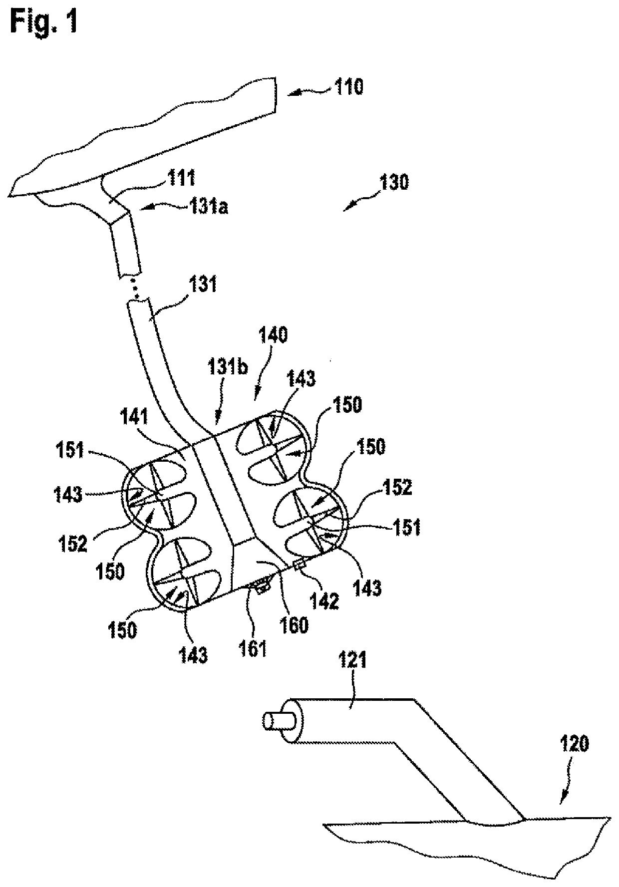 En route fluid transmitting apparatus