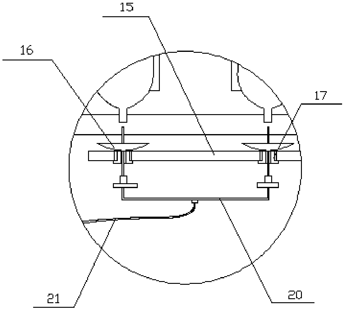 Inner wall cleaning device for pressure container