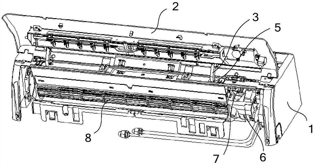 Air conditioner outer shield support structure and air conditioner indoor unit