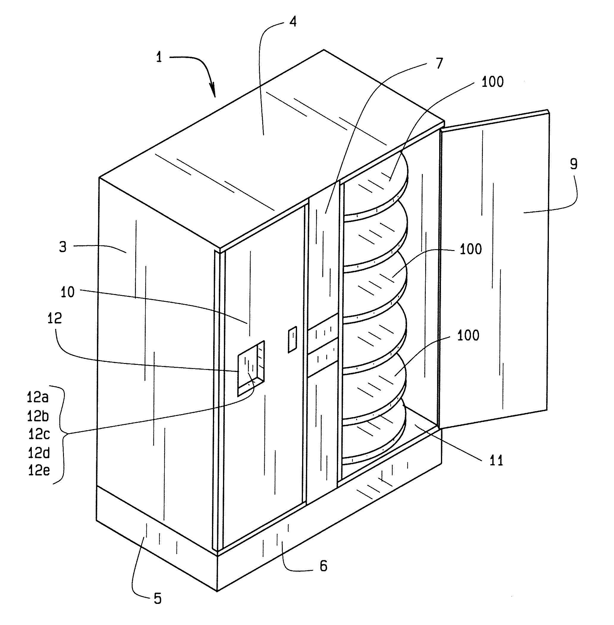 Rotating and segmented shelving for a refrigerator