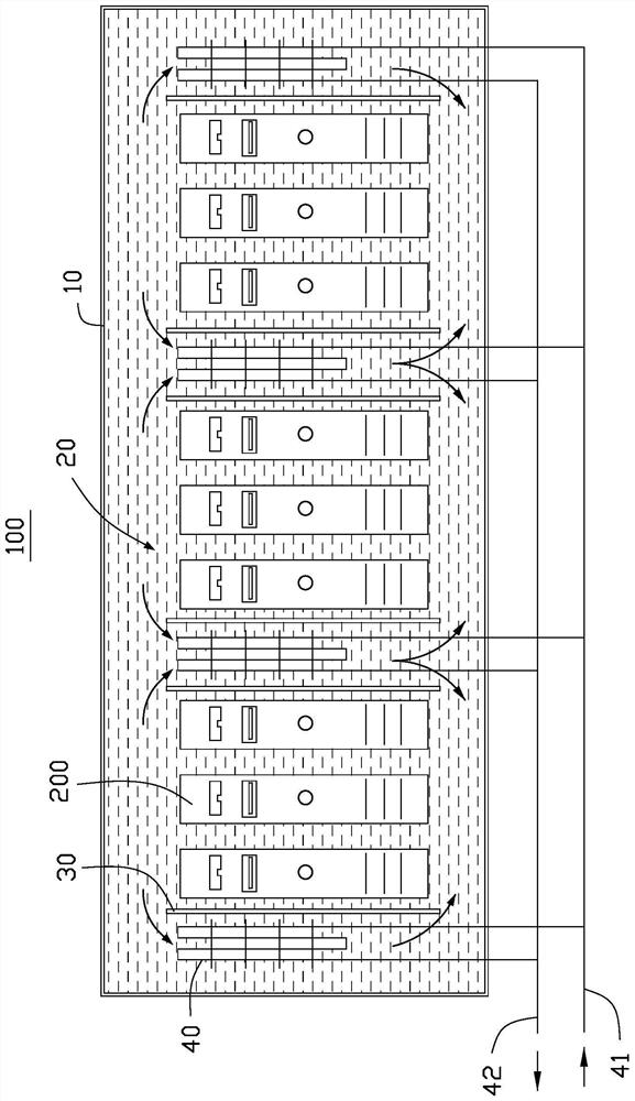 Immersed cooling device