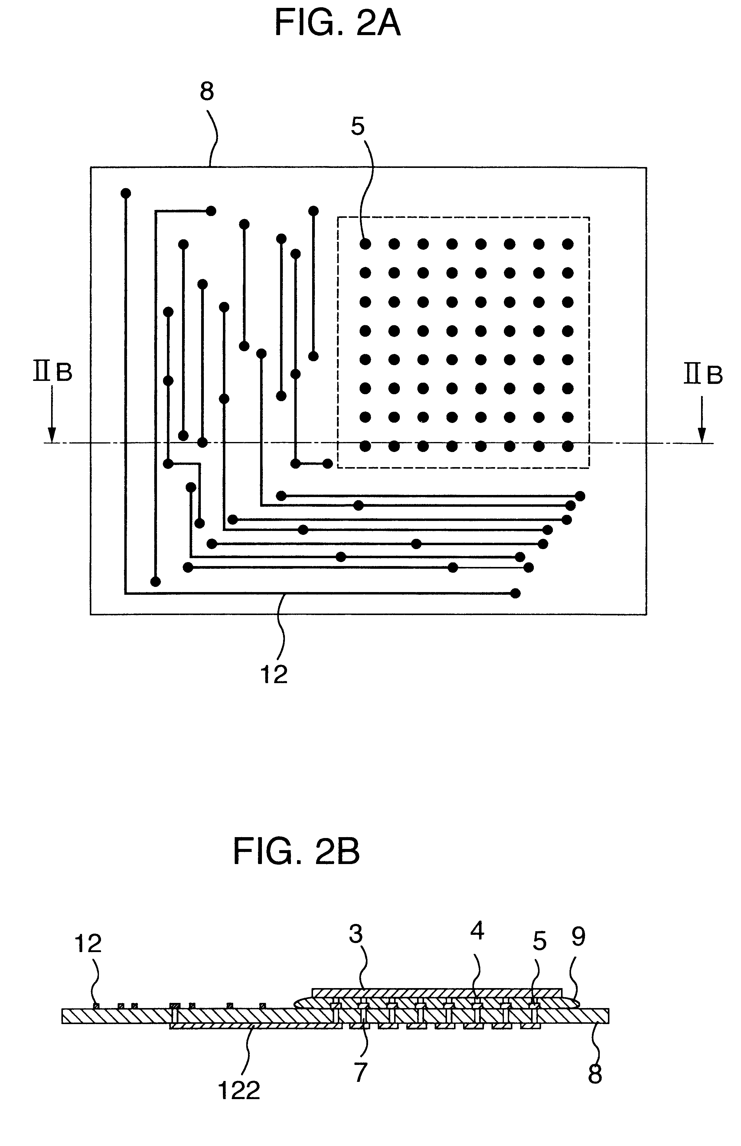 Substrate for mounting semiconductor chips