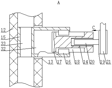 Waste incineration and flue gas treatment device