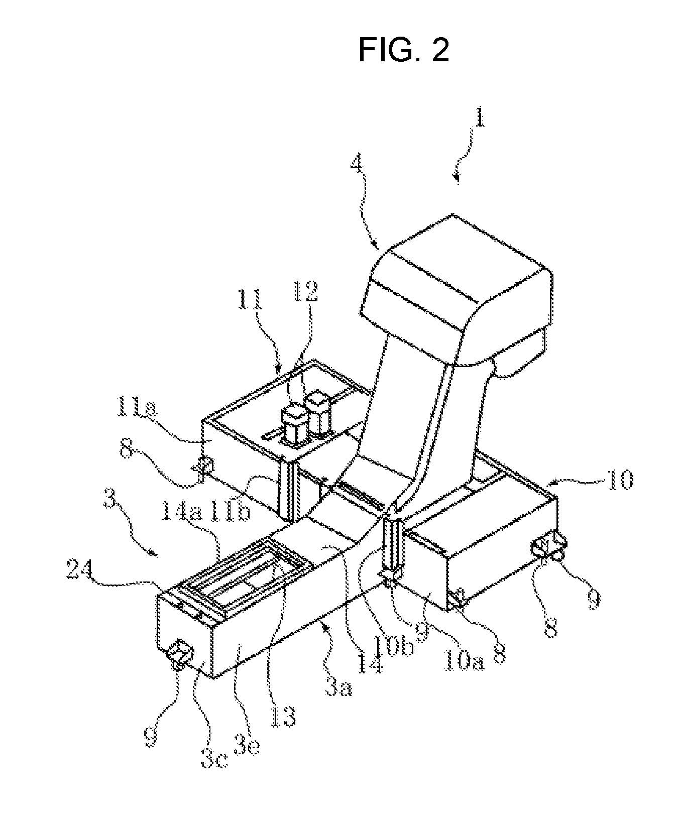 Chip discharge device of machine tool