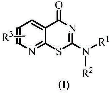 4H-pyridino-[3,2-e][1,3]thiazine-4-ketone derivate and application thereof