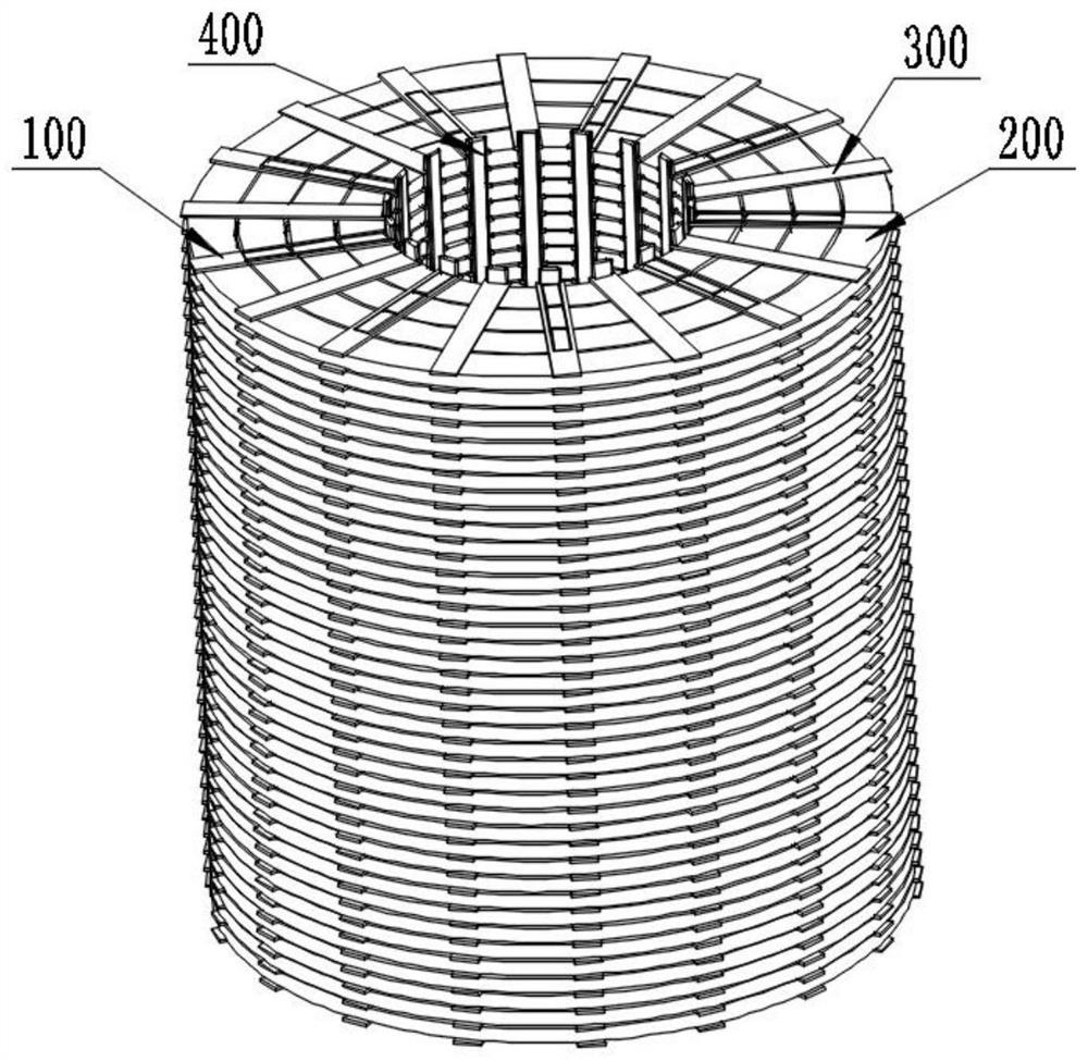 Combined transformer coil supporting system