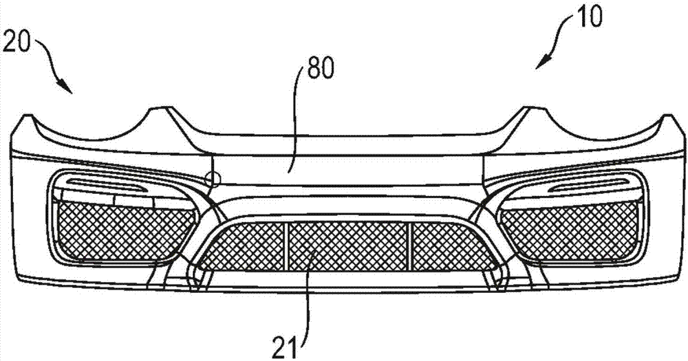 Grille composite for air openings