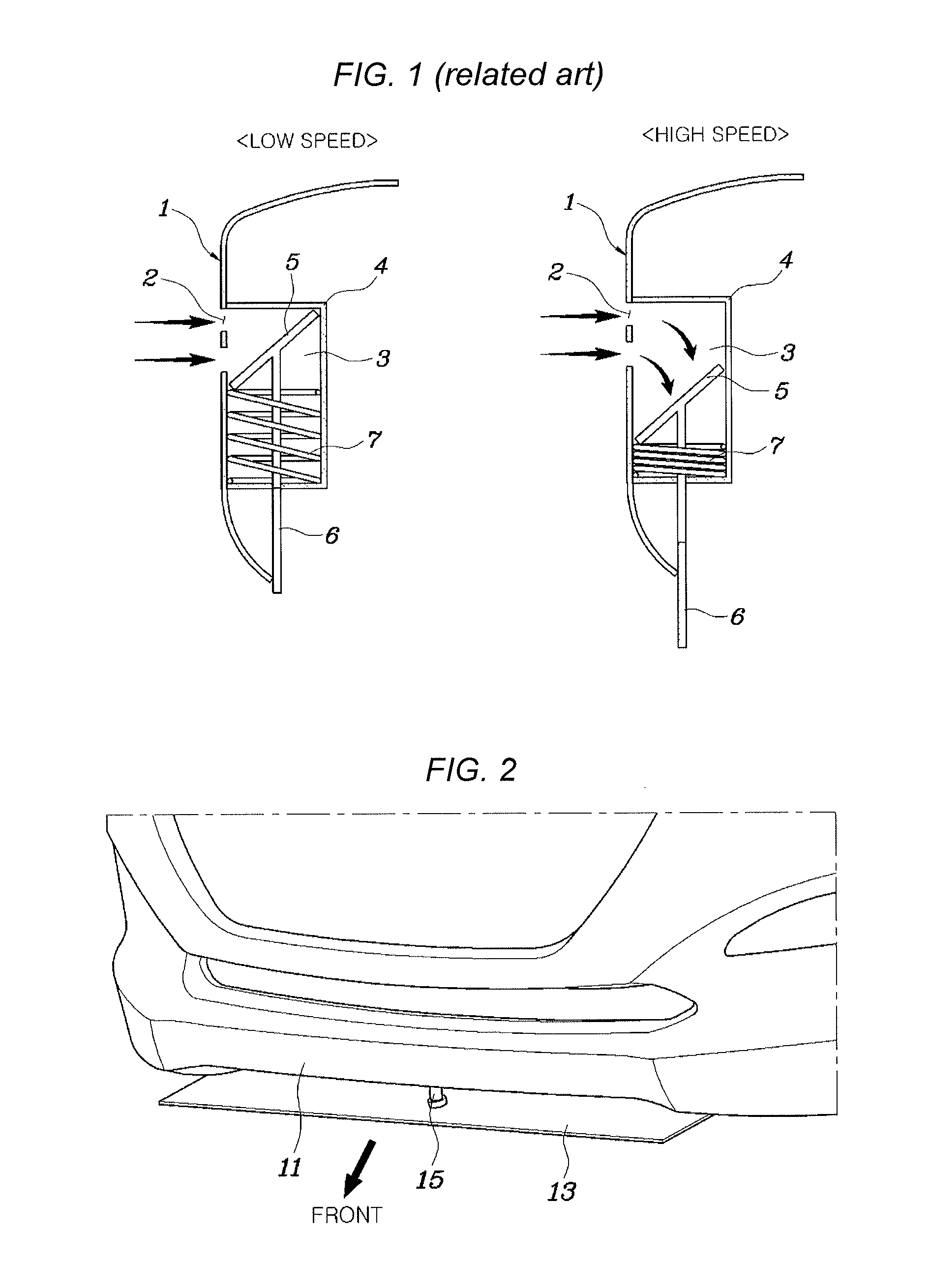 Front spoiler apparatus for vehicle