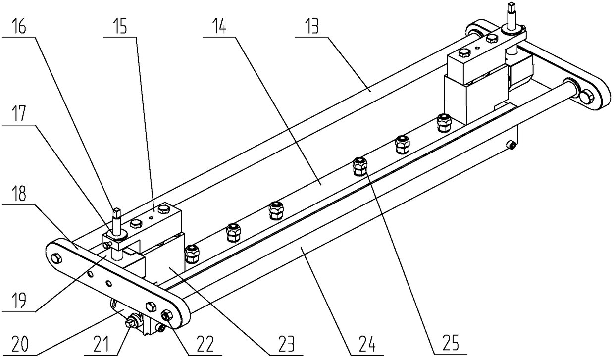 Casting knife of ion membrane steel strip casting machine with opening and closing function