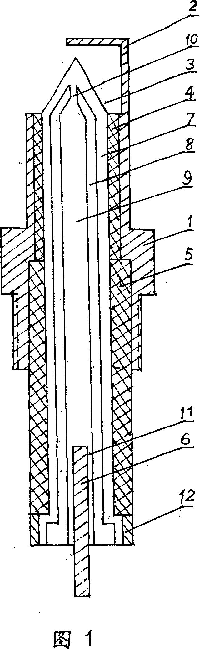 Sparking plug with full-ceramic electrically-heated body as center electrode