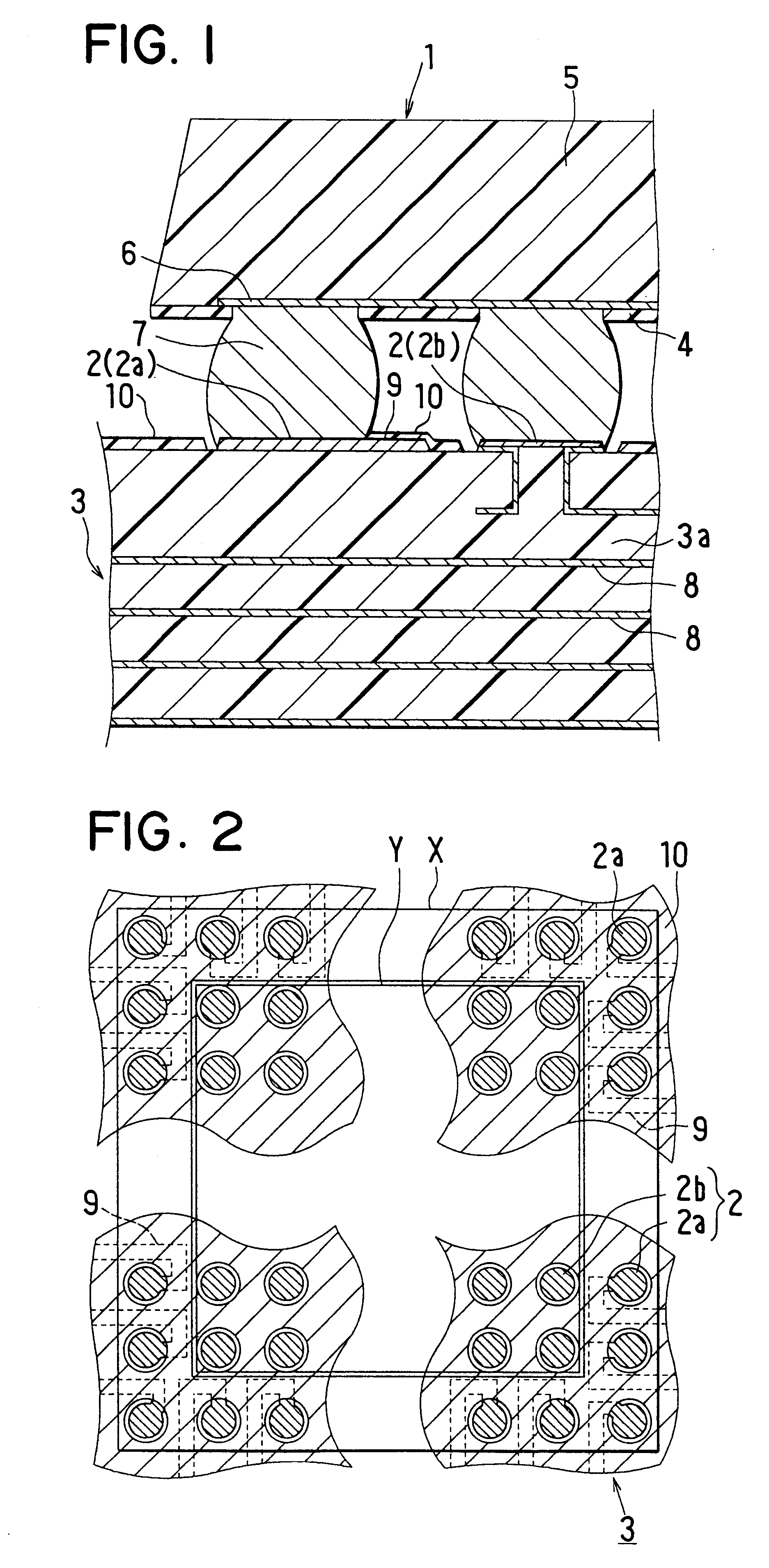 Mounting structure of electronic component on substrate board