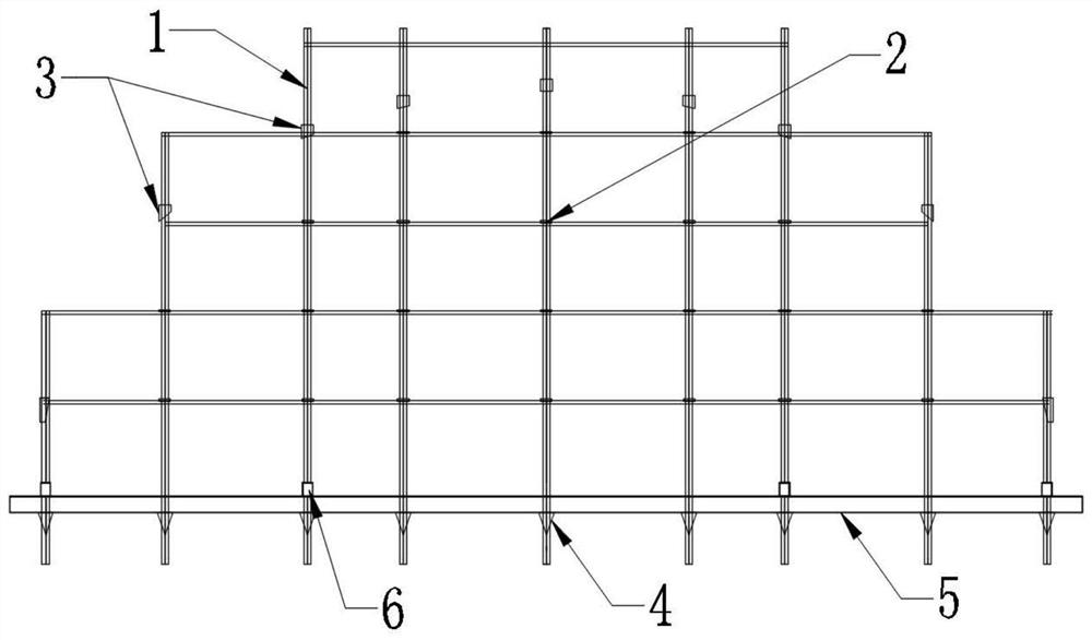 Arched truss ground counter-force pre-pressing device