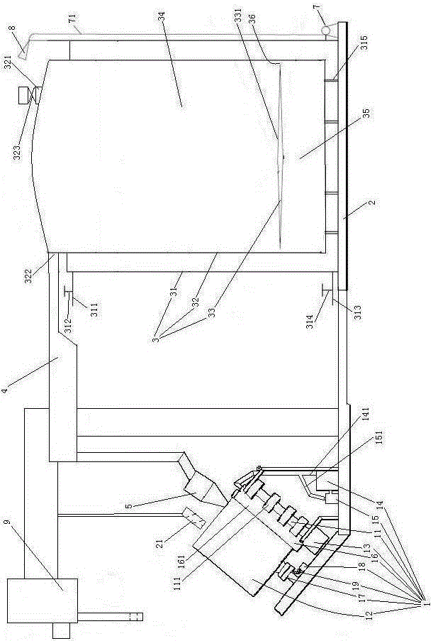 Plastic wire drawing machine with wire swing mechanism