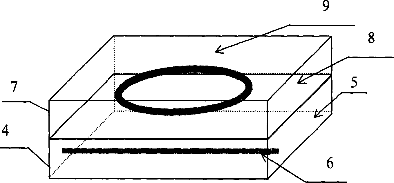 Active glass waveguide coupling microannular resonant cavity and active controller thereof