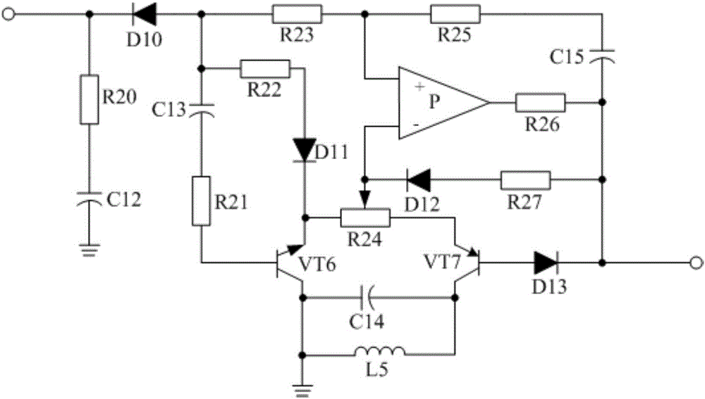 Current detection circuit-based comparative amplification type power supply for LED lamp band