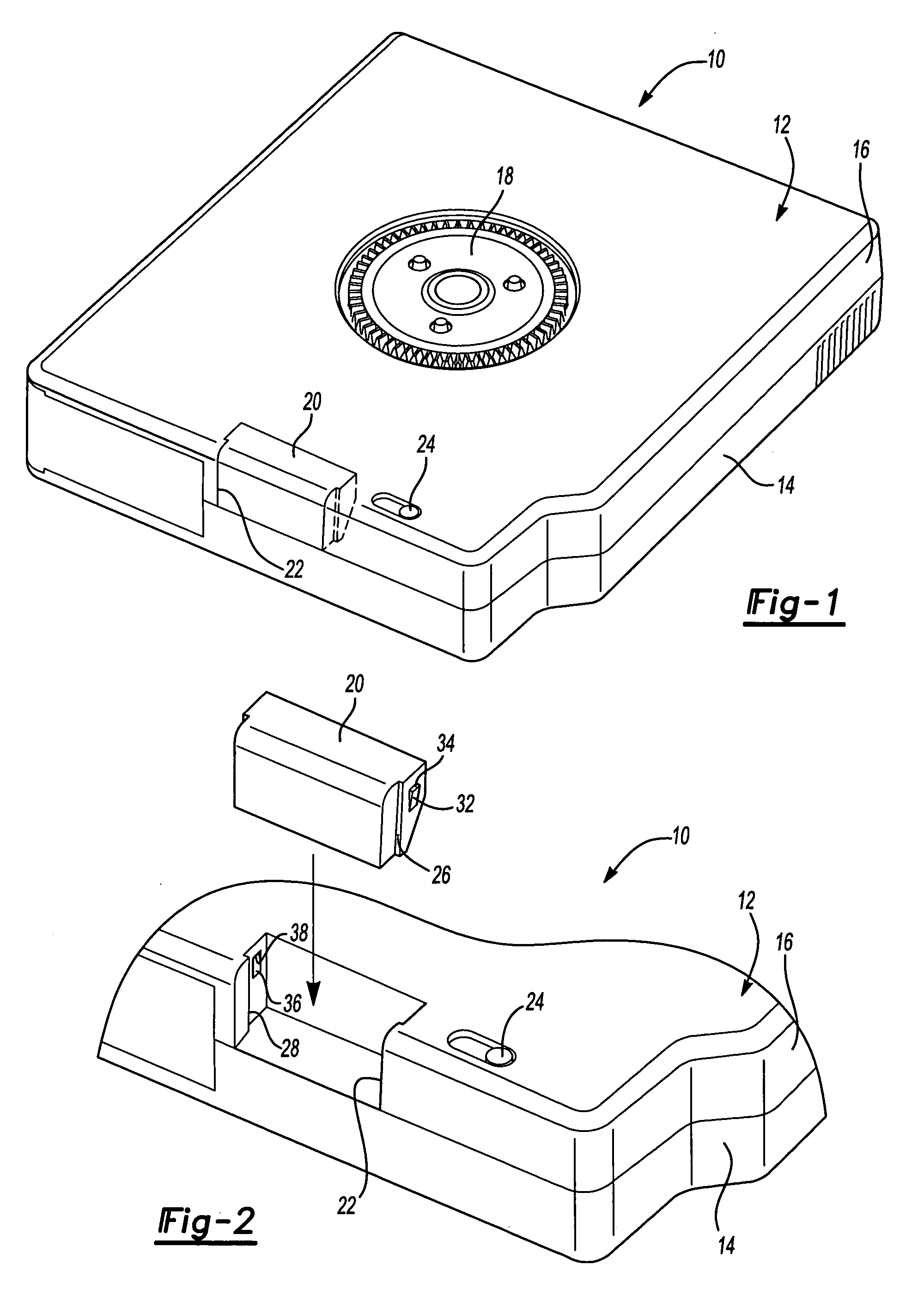 Data tape storage cartridge with removable panel mounted transponder