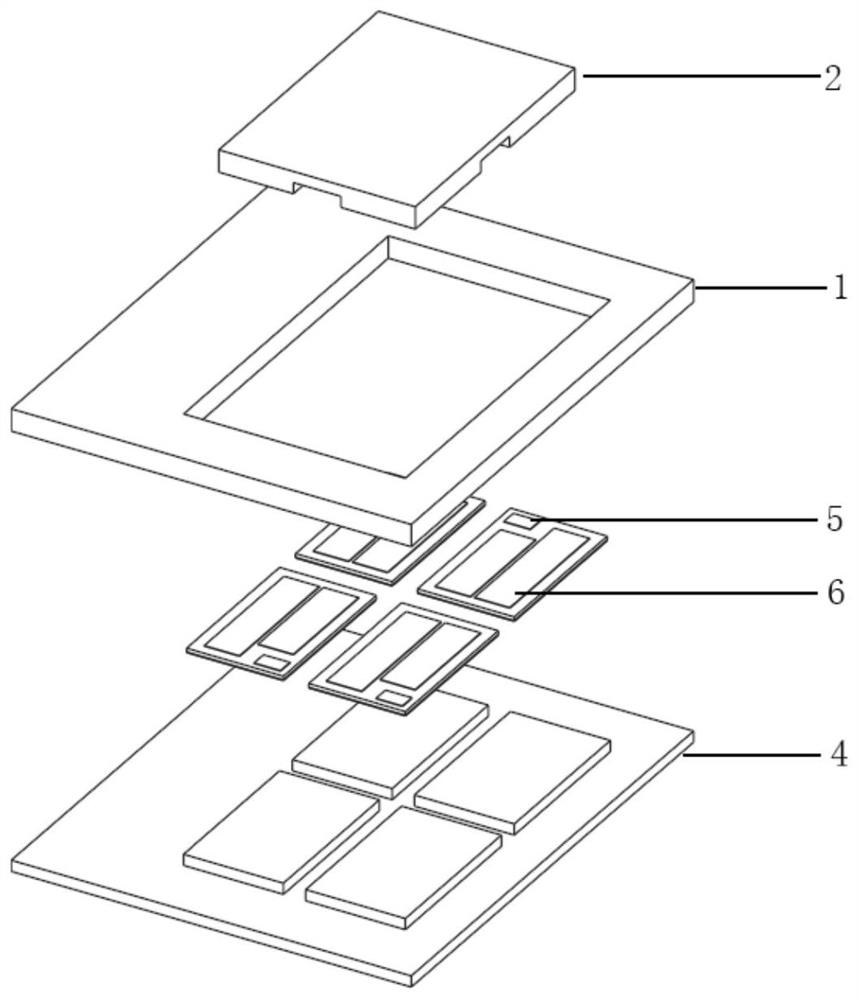SiC MOSFET sub-module unit and crimping type package thereof