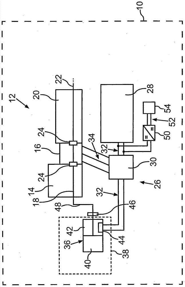 Motor vehicle having an air-conditioning compressor as a starter of the internal combustion engine