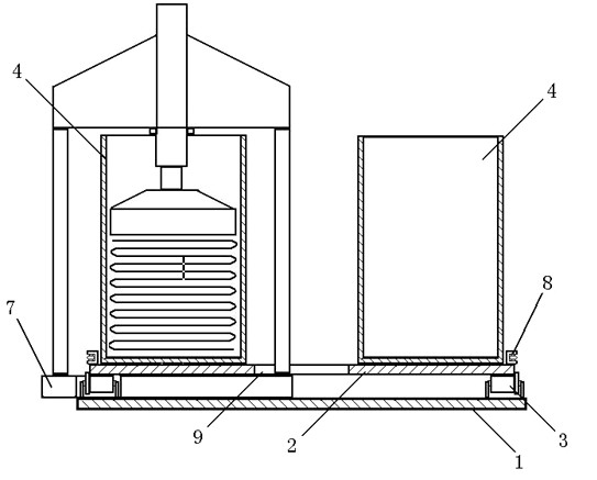 Turntable structure of ultrathin overlaid filtering layer vertical filter press