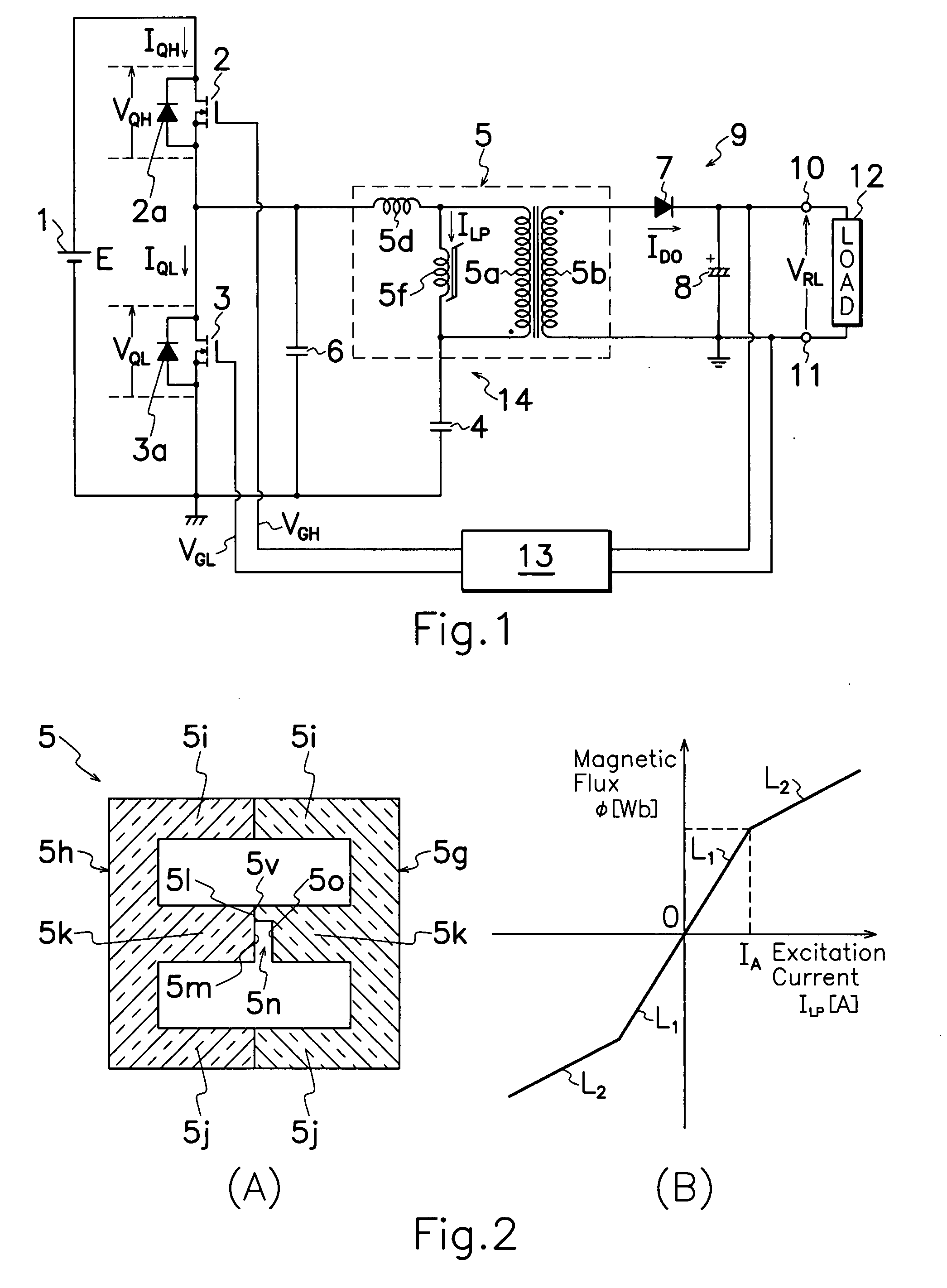 Resonant switching power source device