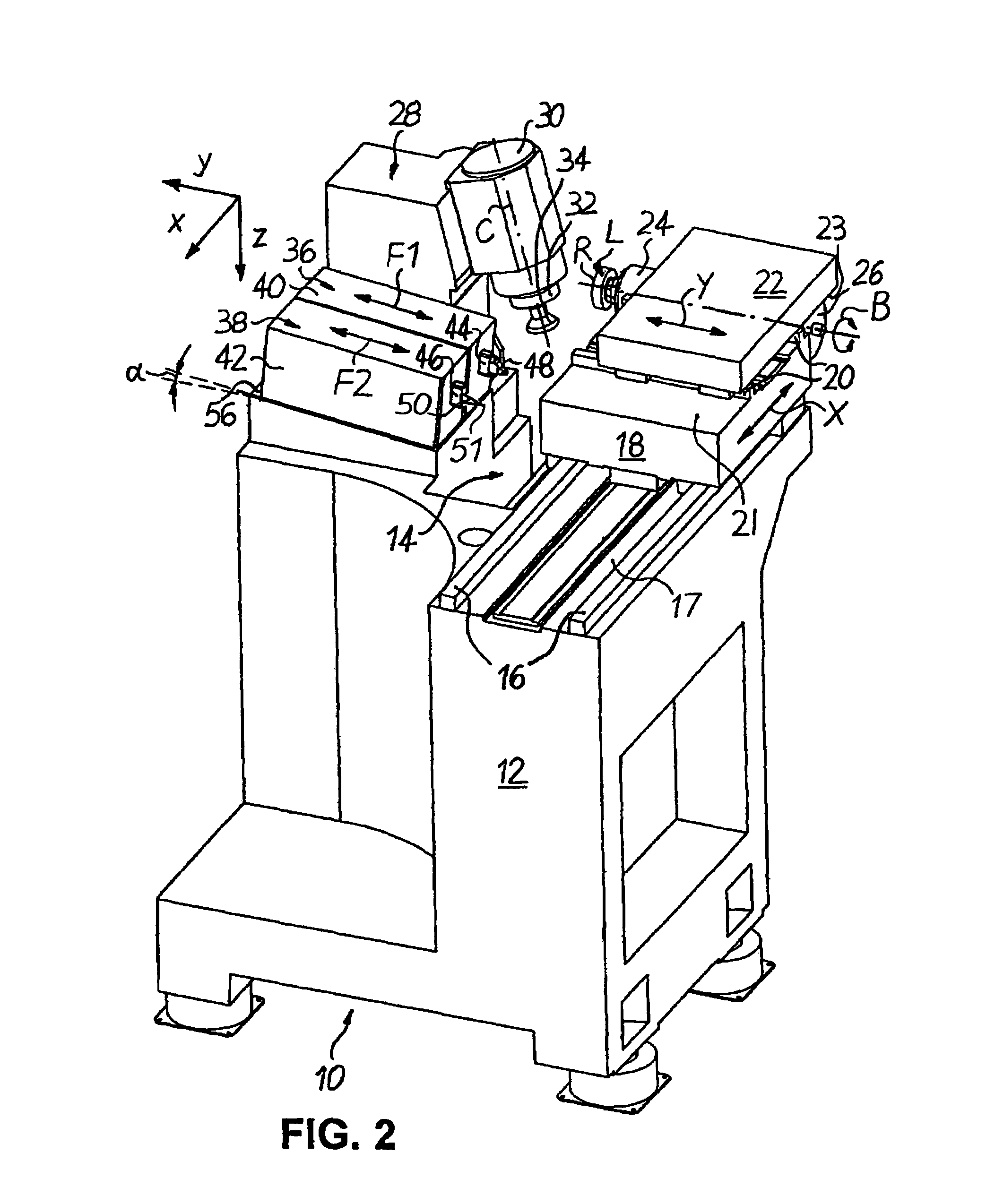 Machine for machining optical workpieces, in particular plastic spectacle lenses