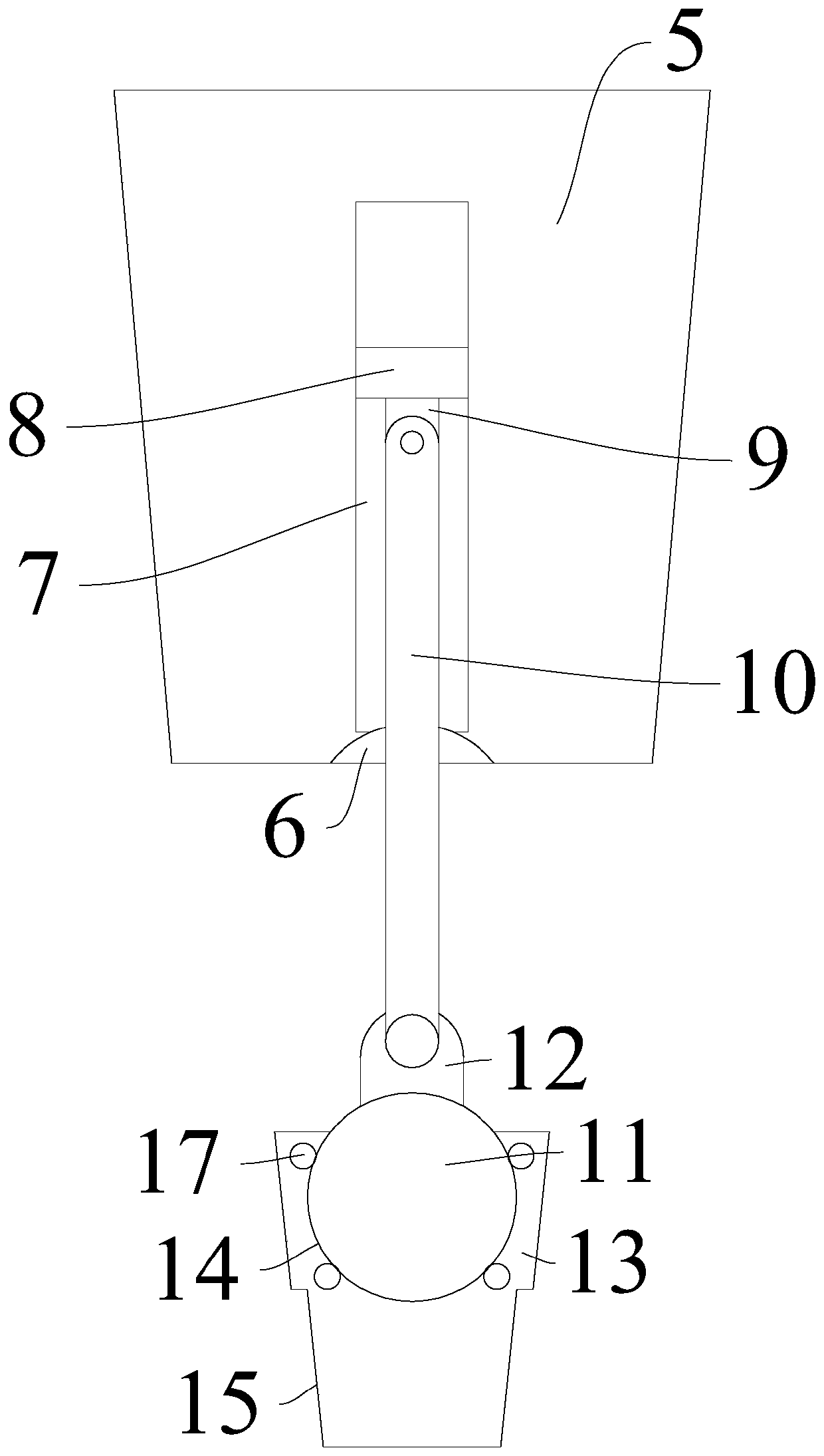 A rotameter with separate float stabilizer