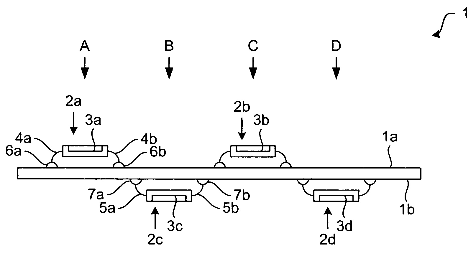 Thermally improved placement of power-dissipating components onto a circuit board