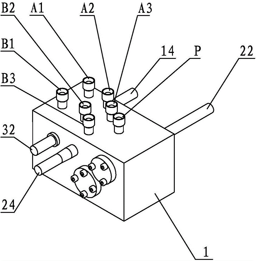 A multi-way hydraulic control valve