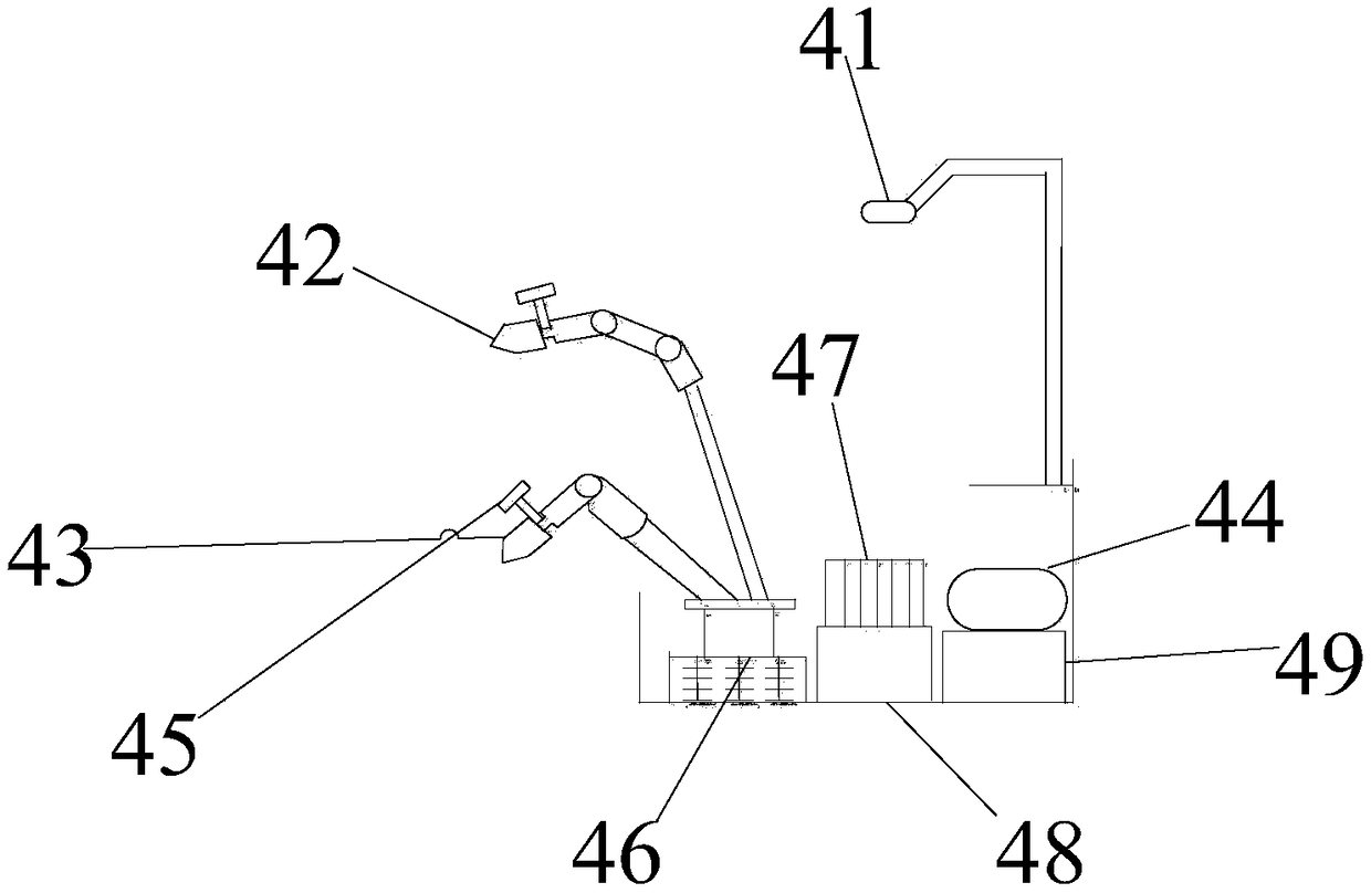 Method for disconnecting lead by live-line work robot