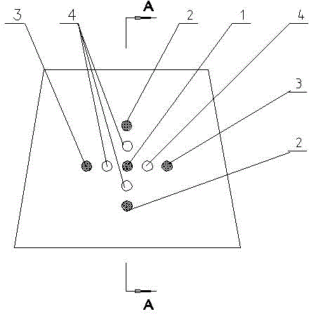 Mine roadway advancing and undermining method and main blasting parameters