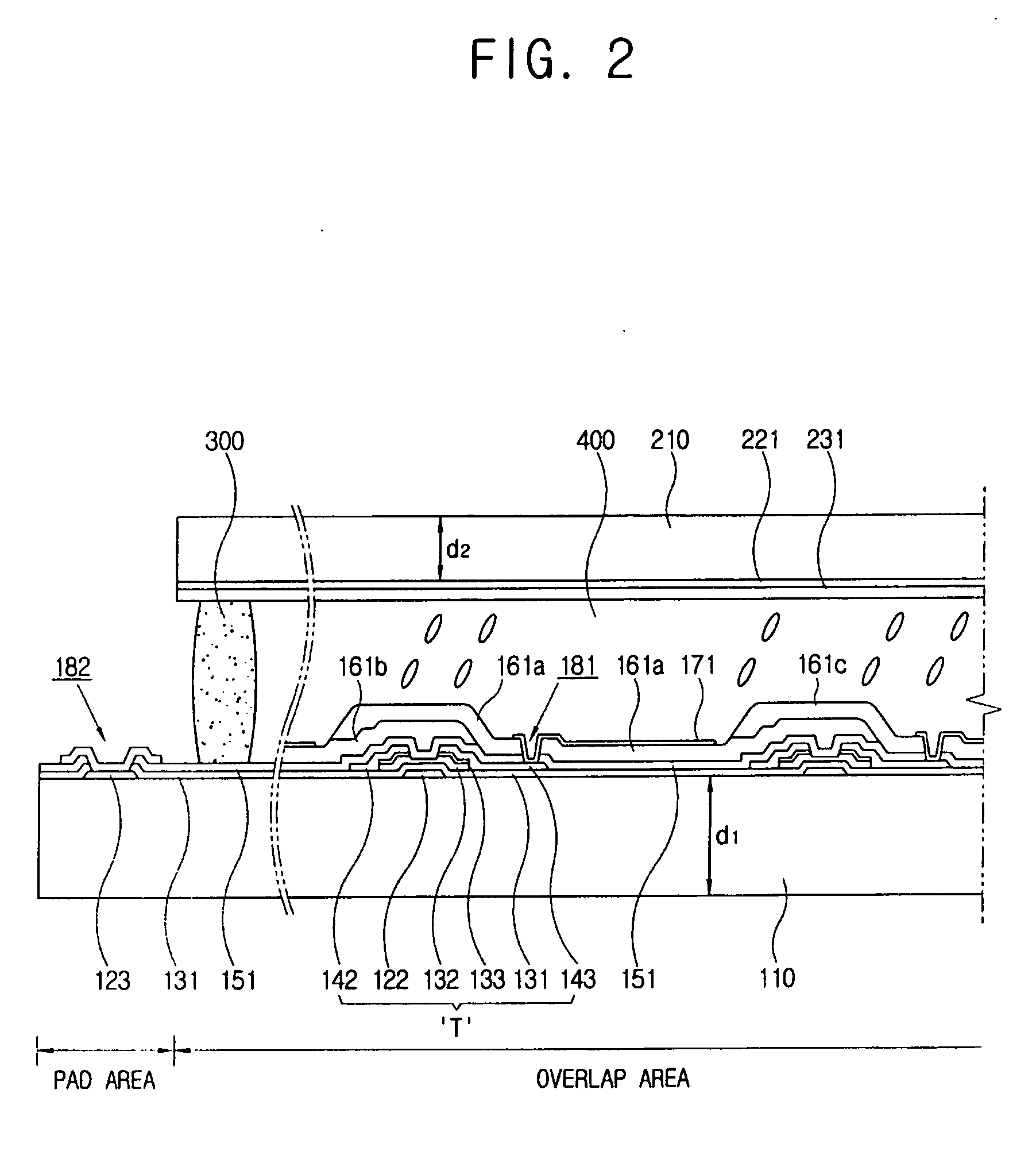 Liquid crystal display panel with different substrate materials and method of making the liquid crystal display panel