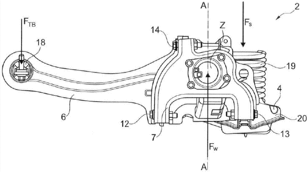 Multilink rear axle for a motor vehicle