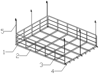 Suspending type construction platform for curve ceiling and installation method