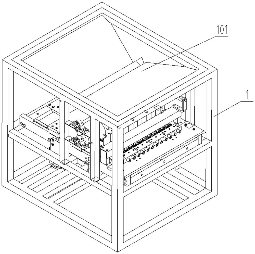 Multi-cutter-position push type full-automatic nut kernel taking equipment