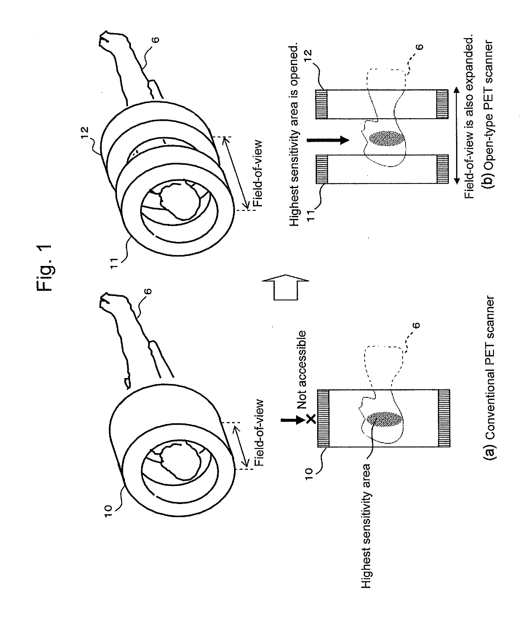Combined radiation therapy/pet apparatus