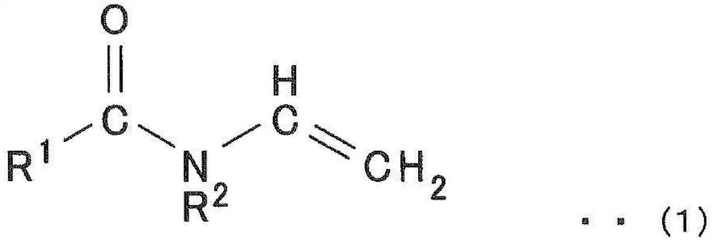 Composition for aqueous coating liquid containing n-vinylcarboxylic acid amide polymer