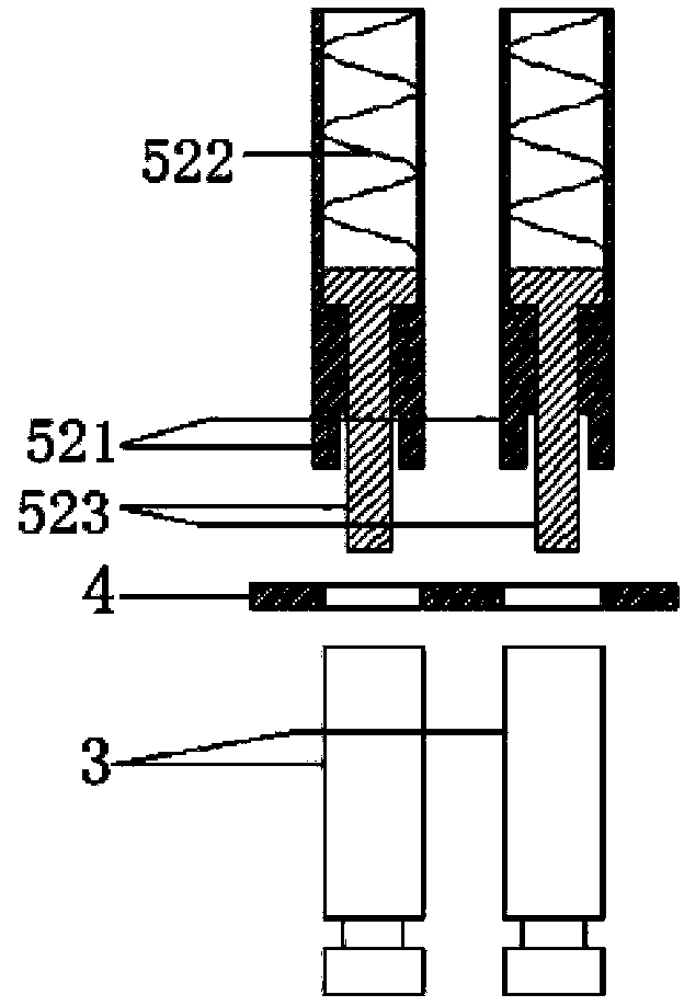 Piece assembly device used for chain assembly