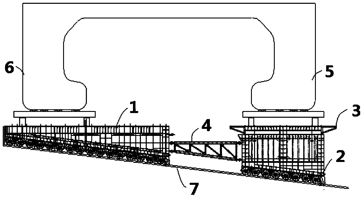 Device and method for launching a catamaran