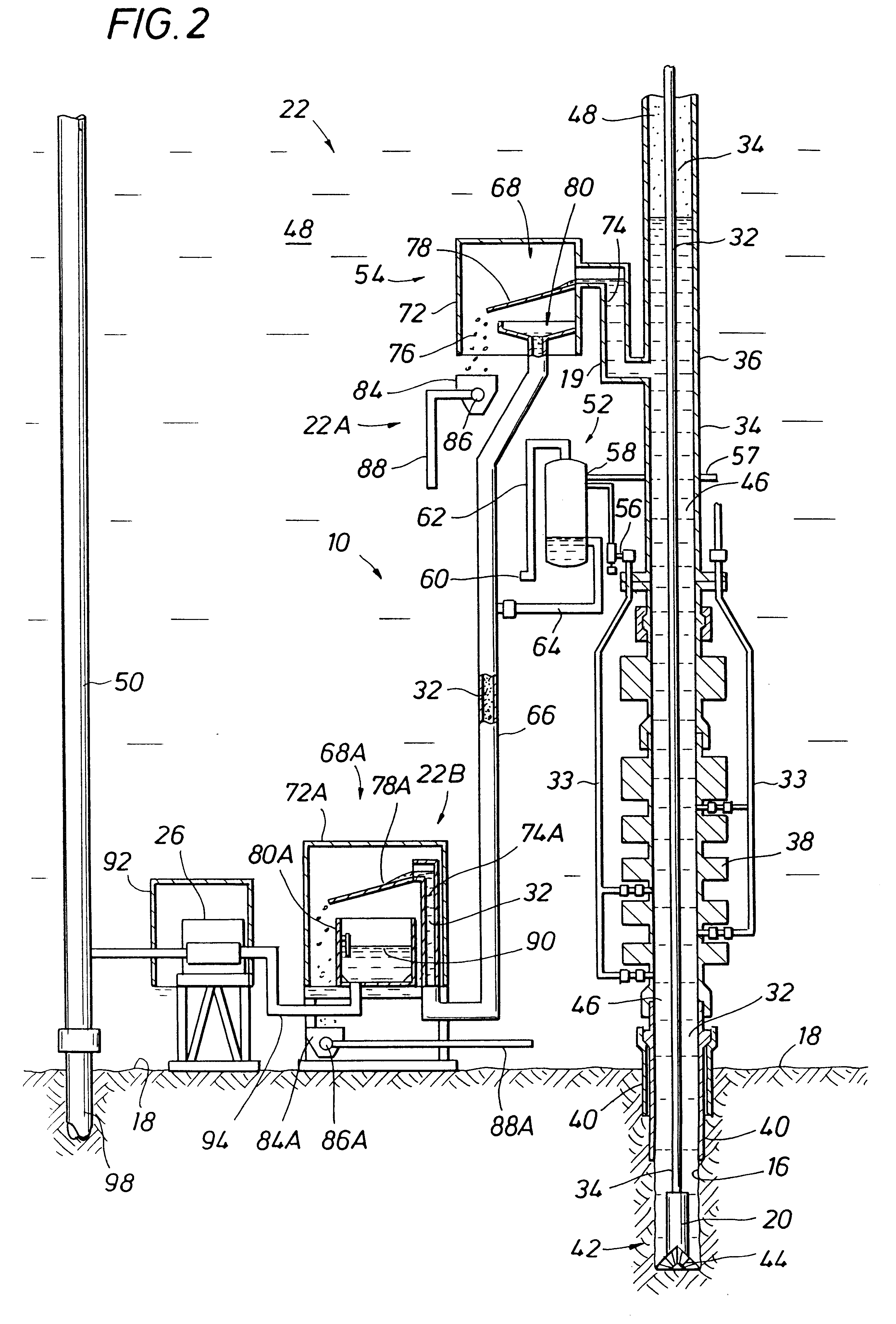 Subsea gas separation system and method for offshore drilling