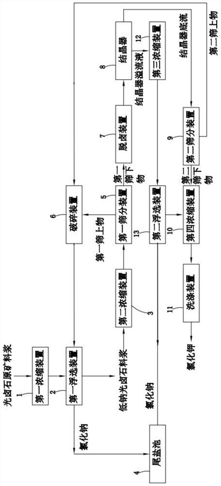 Method and system for preparing potassium chloride from carnallite raw ore