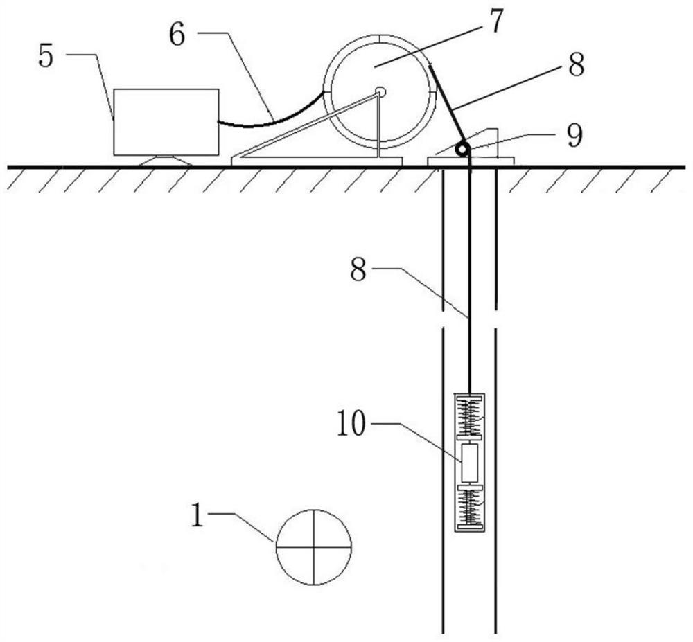 Precise electromagnetic calibration method for orientation of ultra-deep underground pipeline