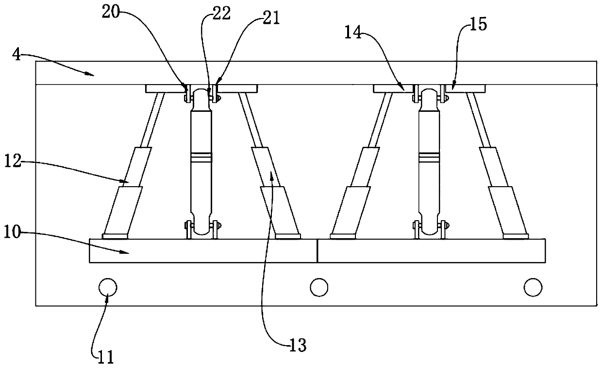 Supporting device for cement stabilized macadam construction