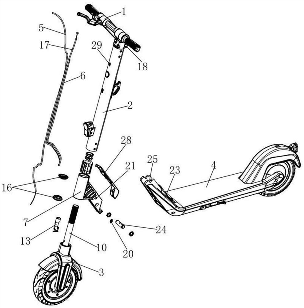 An electric scooter