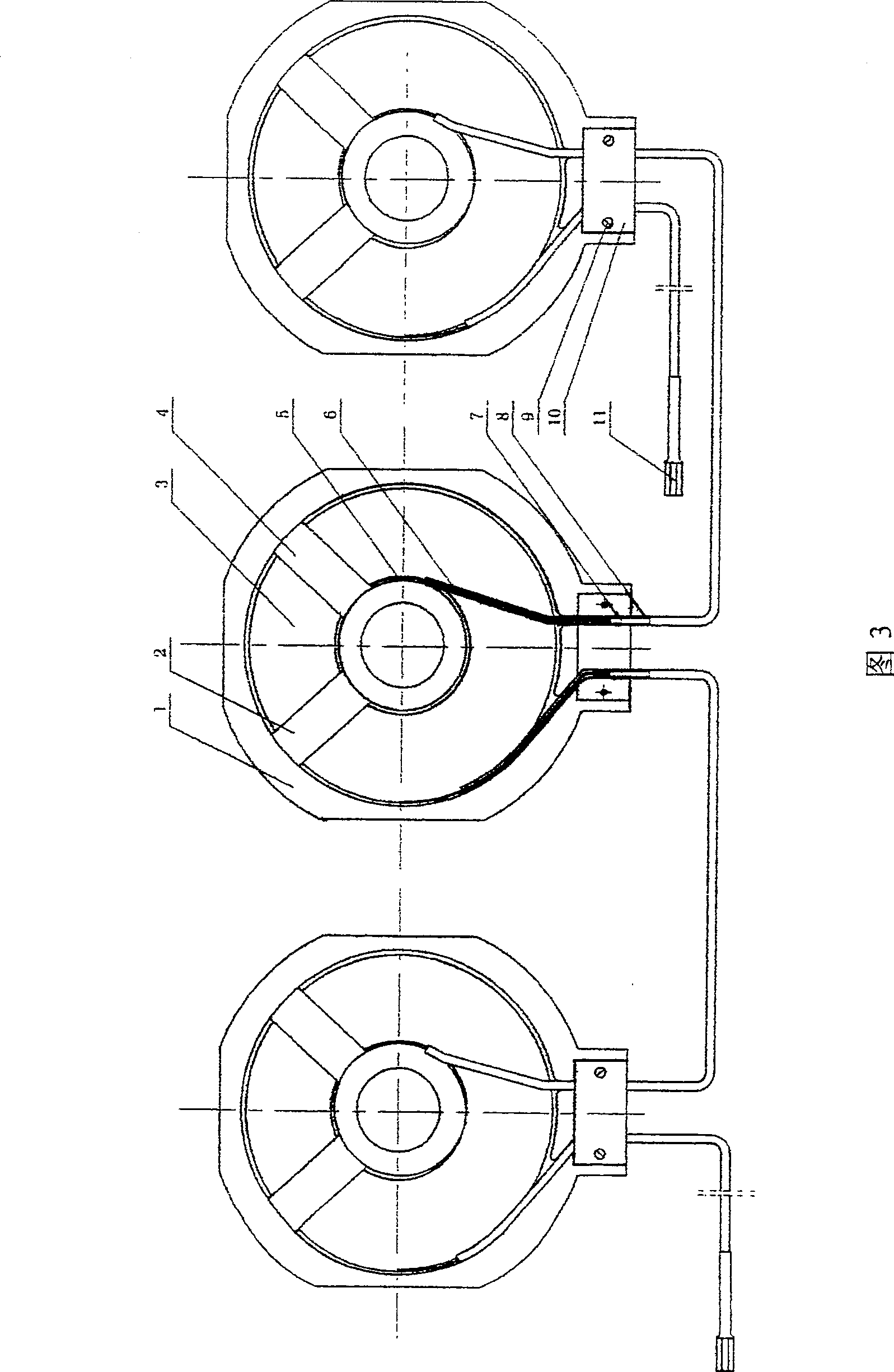 Induction coil of electromagnetic drinking water boiler