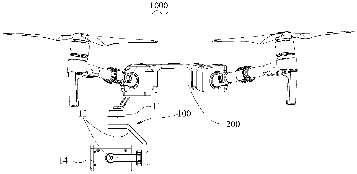 Control method and device of holder, holder system and unmanned aerial vehicle