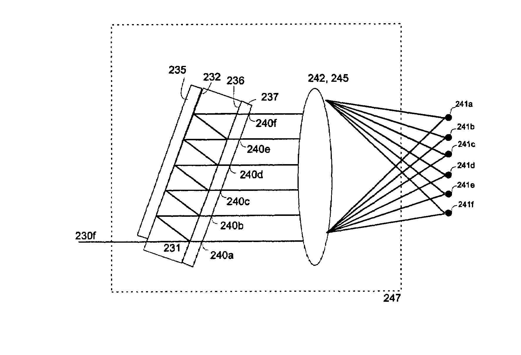Method and apparatus for optical signal processing using an optical tapped delay line