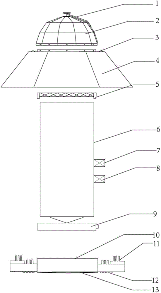 A solar lighting device