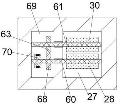 An integrated metal round block stamping forming device